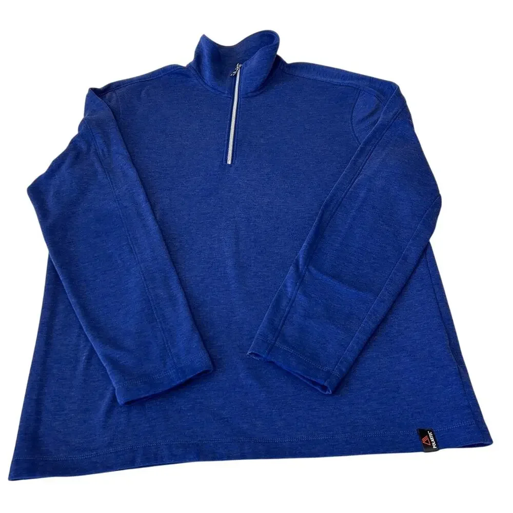 Banana Republic Polartec 1/4 Zip Pullover Men's Fleece Blue Long Sleeve Size L